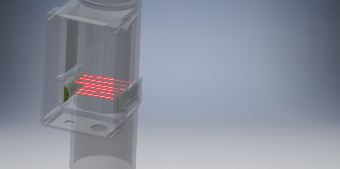 Infrared sensing uses light beams to detect feed buildup