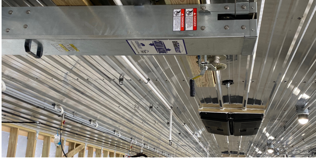 The actuator automatically adjusts inlets to changes in the ventilation rate.