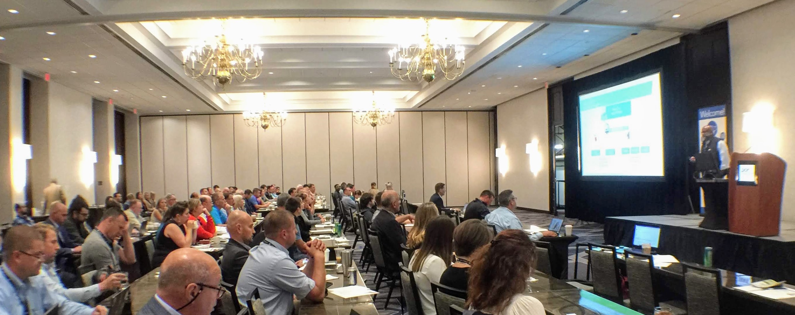 Raja Ramachandran, CEO of Ripe.io, spoke to  attendees at the Swine Innovation Summit in Indianapolis, Indiana, USA