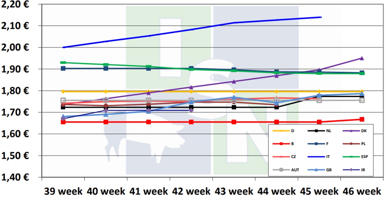 European pig price comparison by ISN