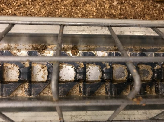 The first step in cleaning feeders is to remove the debris. This can be done using vacuums or blowers.