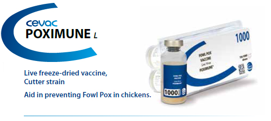 POXIMUNE® - To aid in preventing Fowl Pox Disease in chickens from CEVA SANTE ANIMALE