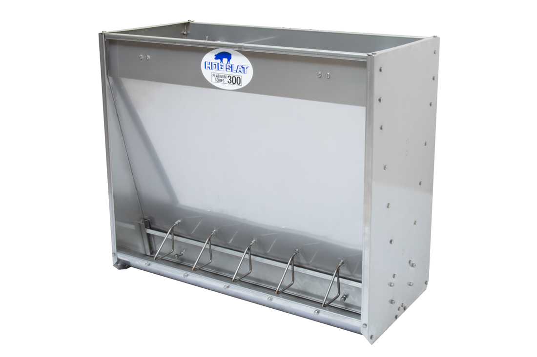 Hog Slat Nursery Pig Feeder: Double-sided 6-space Platinum Series 300